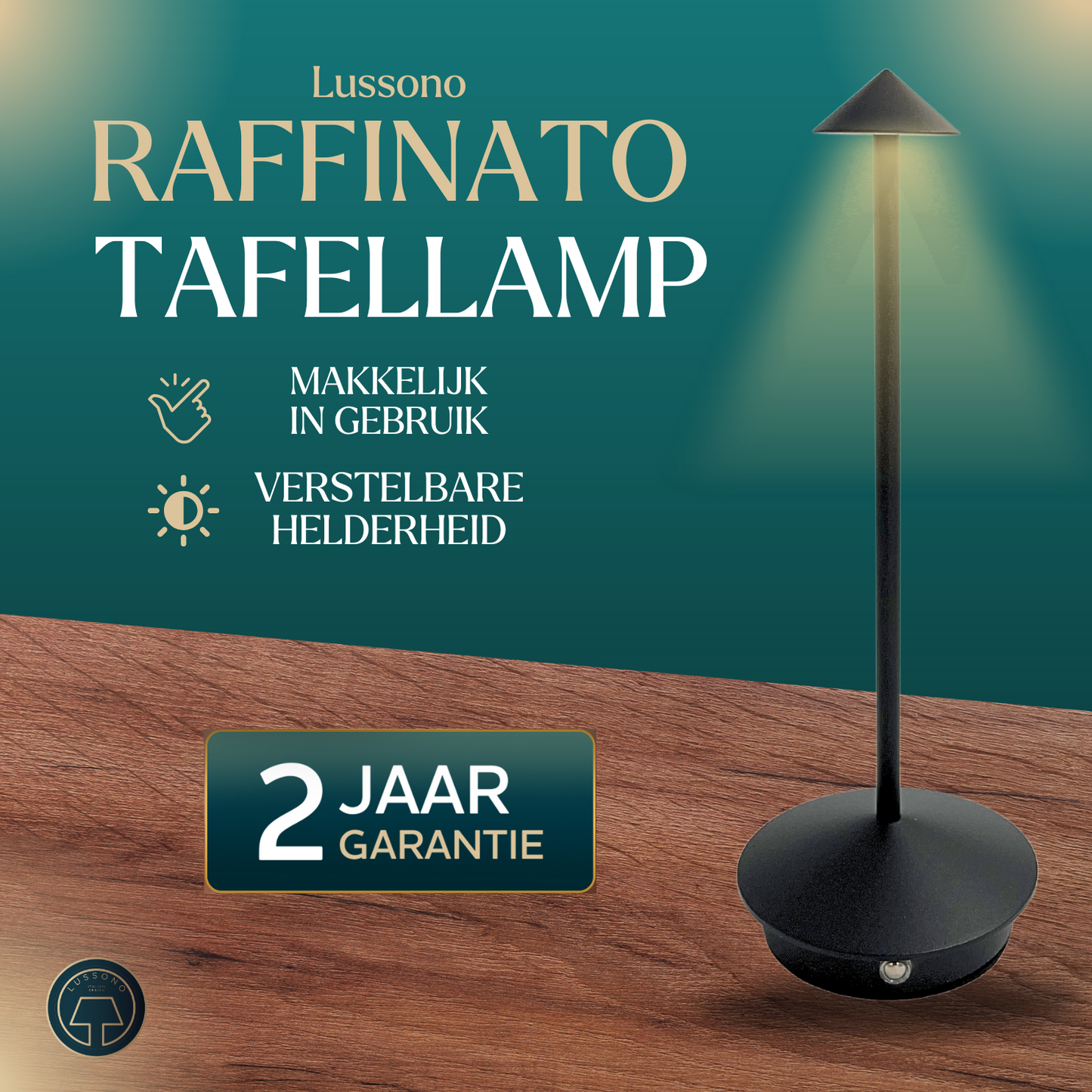Rechargeable Table Lamp Raffinato
