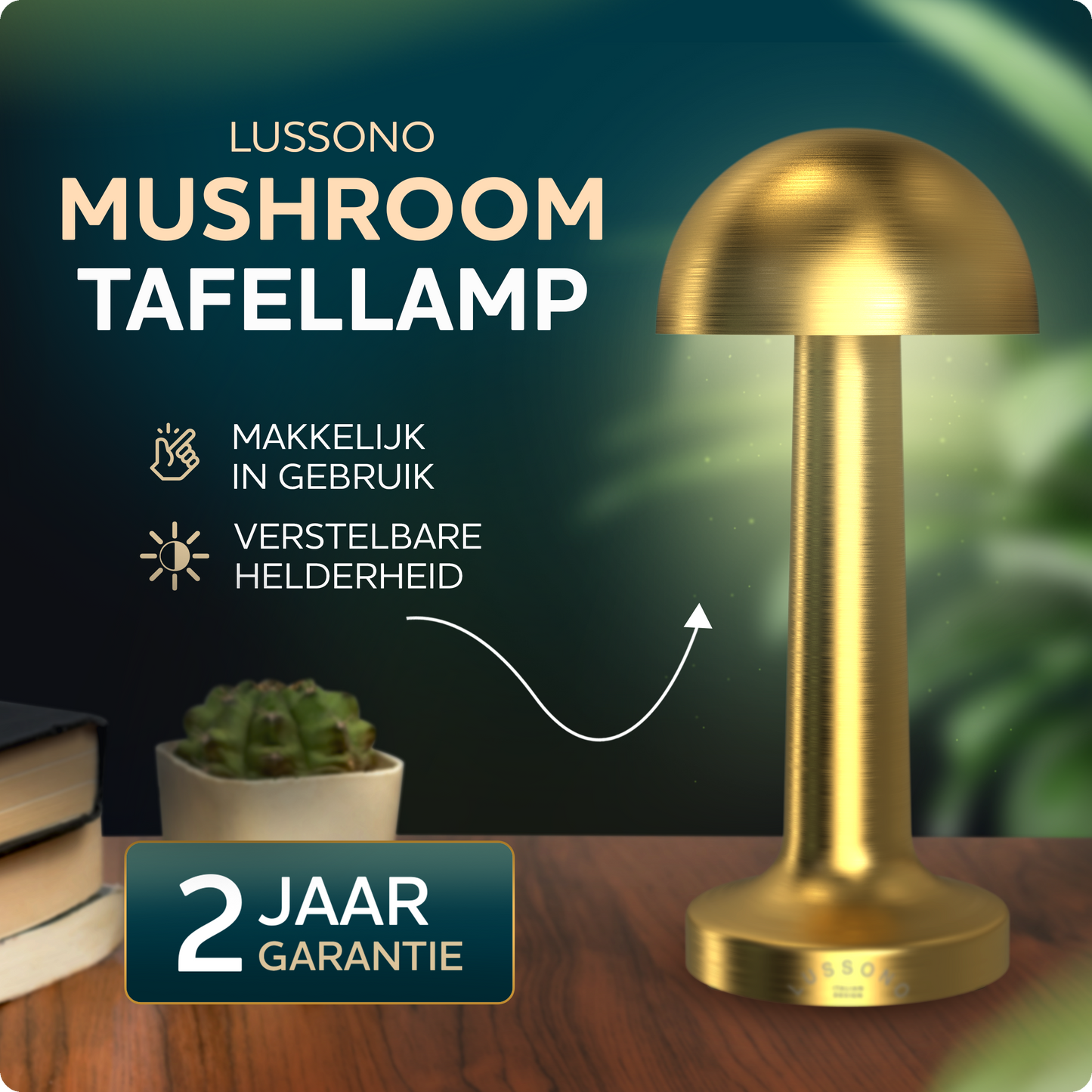 Rechargeable Table Lamp Mushroom